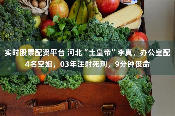 实时股票配资平台 河北“土皇帝”李真，办公室配4名空姐，03年注射死刑，9分钟丧命
