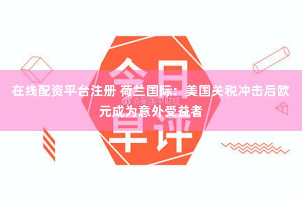 在线配资平台注册 荷兰国际：美国关税冲击后欧元成为意外受益者