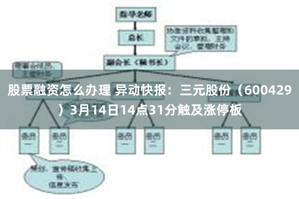 股票融资怎么办理 异动快报：三元股份（600429）3月14日14点31分触及涨停板