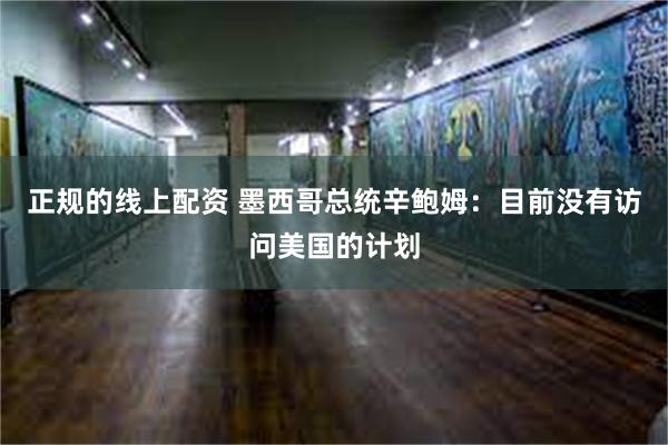 正规的线上配资 墨西哥总统辛鲍姆：目前没有访问美国的计划