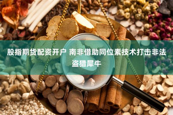 股指期货配资开户 南非借助同位素技术打击非法盗猎犀牛