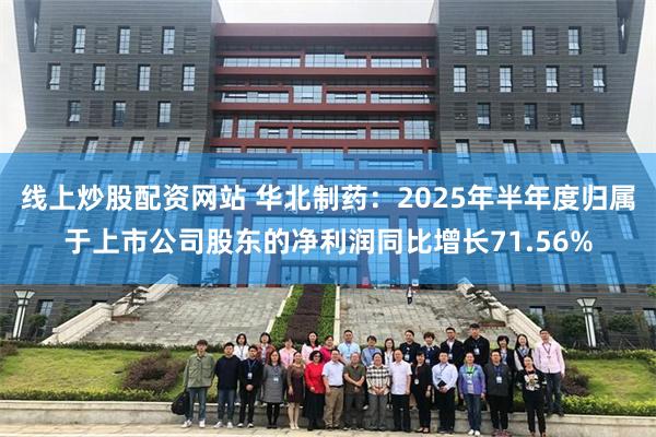 线上炒股配资网站 华北制药：2025年半年度归属于上市公司股东的净利润同比增长71.56%